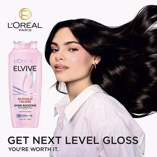 Elvive Glycolic + Gloss Shine Boosting Shampoo