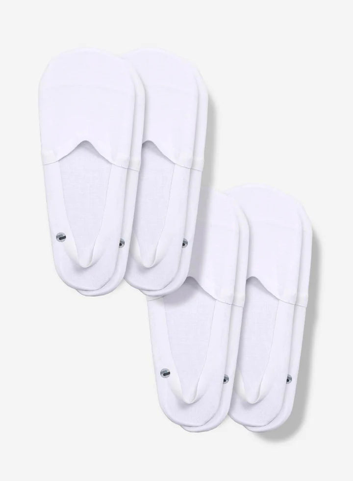 ORGANIC COTTON NO SHOW SOCKS 4-PACK