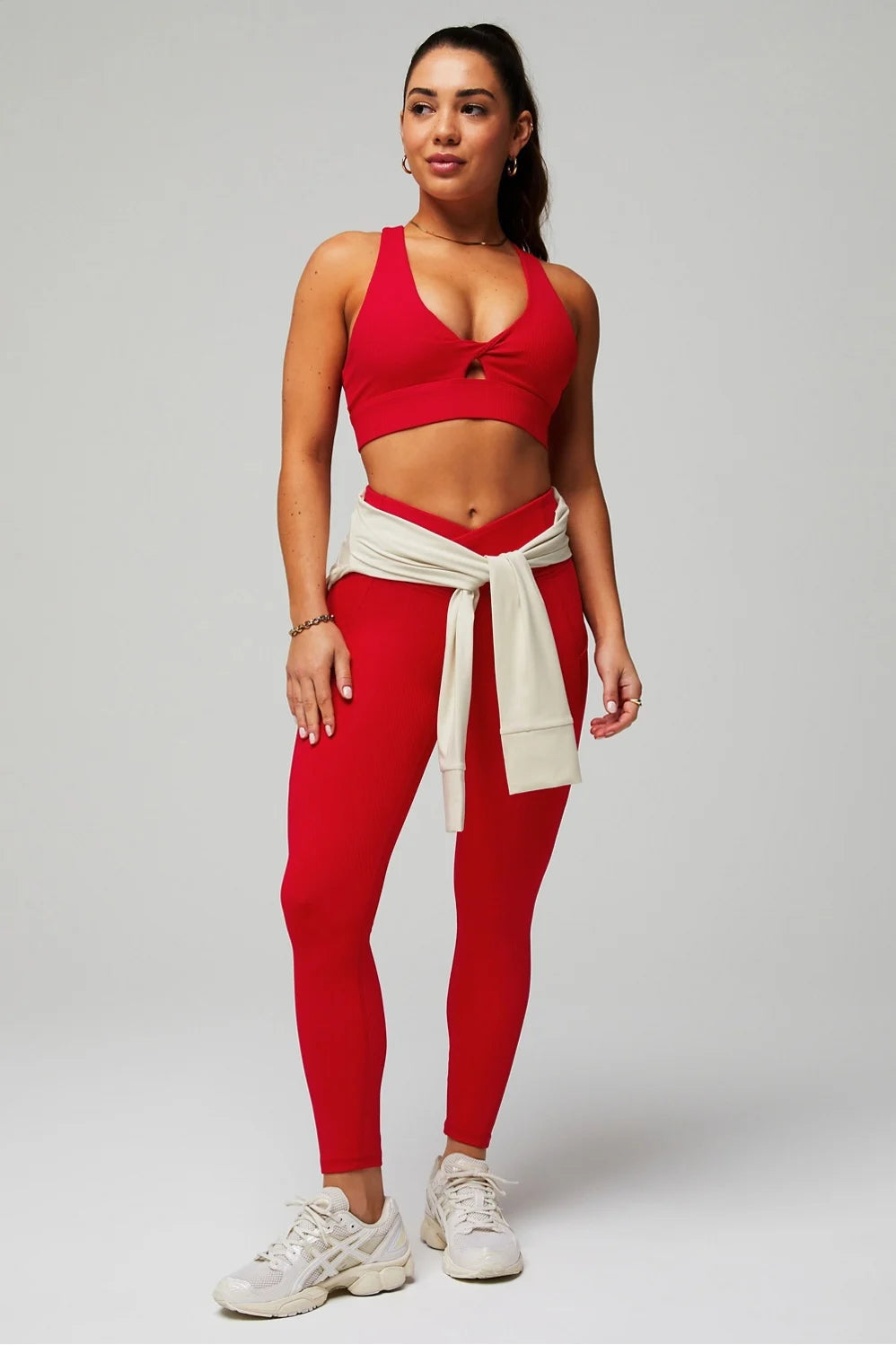 Oasis Rib Twist Medium Impact Sports Bra