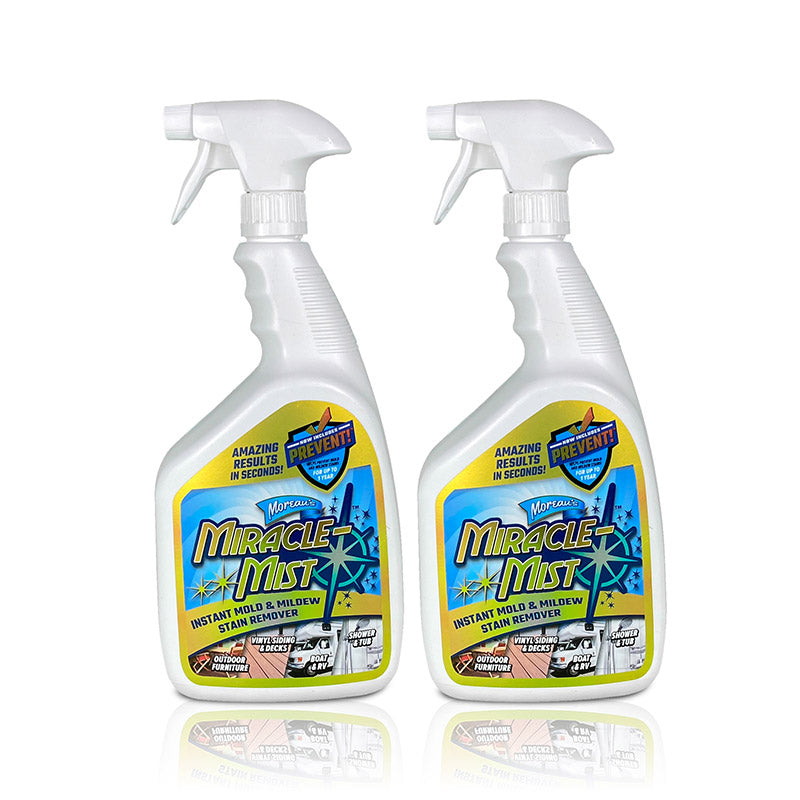 MiracleMist Instant Mold & Mildew Stain Remover, 32 oz | 2 Pack