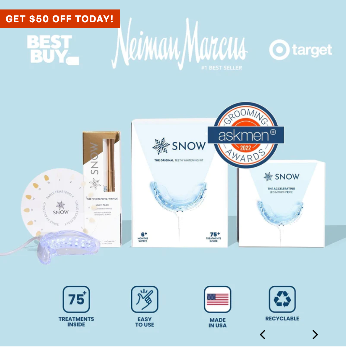 AT-HOME TEETH WHITENING KIT