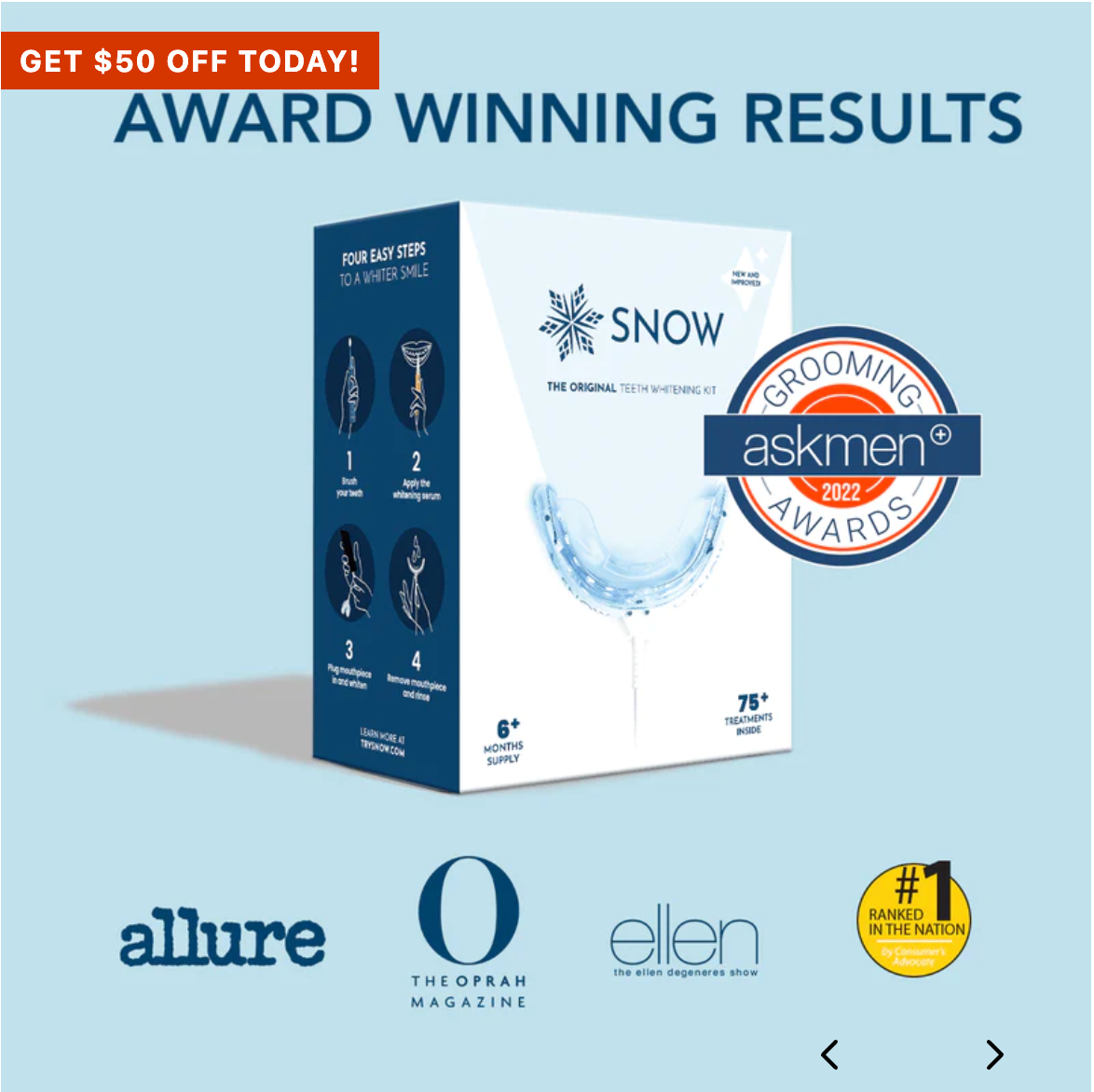 AT-HOME TEETH WHITENING KIT