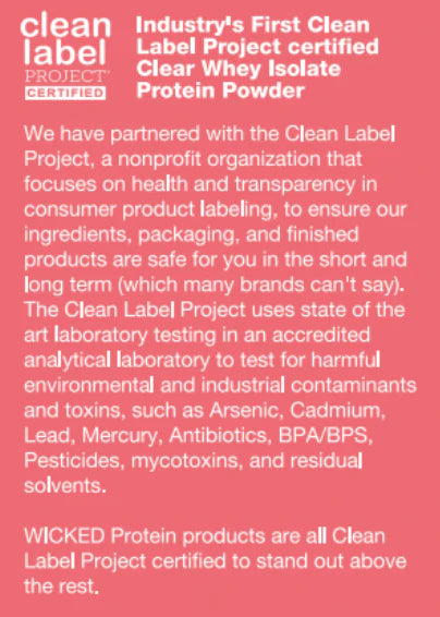 WICKED Watermelon Clear Whey Isolate Protein Powder