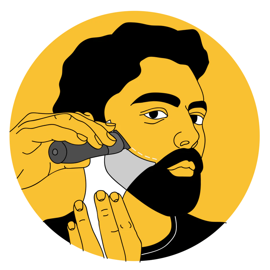 Beard Shaping Tool and Hair Trimmer Guide - Plus Version
