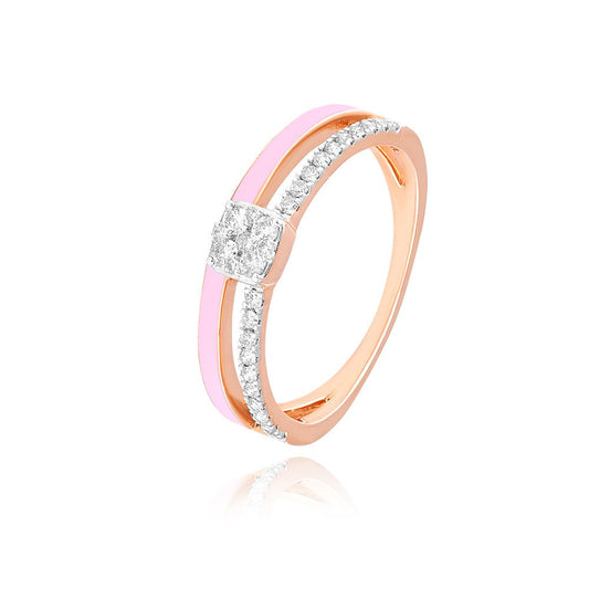 Playful Twist Diamond Ring