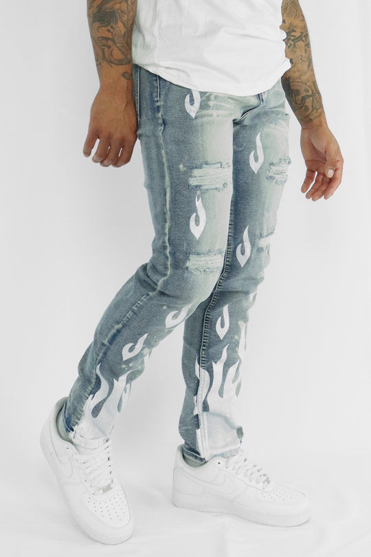 RISING FLAME DENIM (BLUE WASH)
