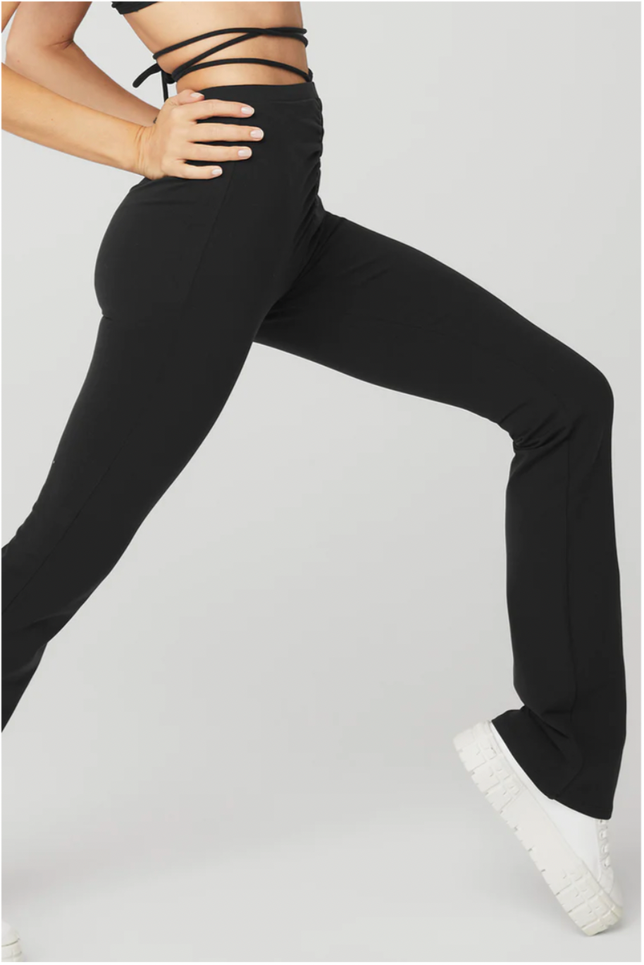 AIRBRUSH HIGH-WAIST CINCH FLARE LEGGING