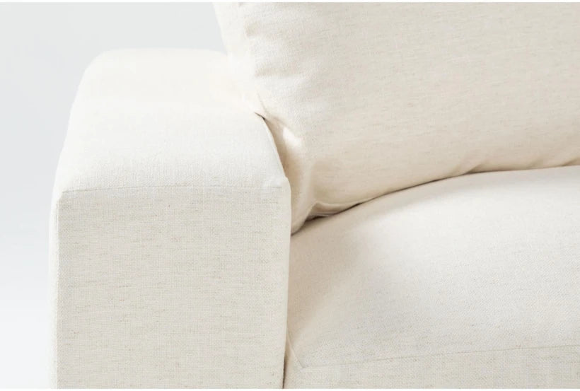Dream Crypton 125" Ivory Beige High Performance Fabric 3 Piece Sectional With Right Arm Facing Loveseat | Reversible