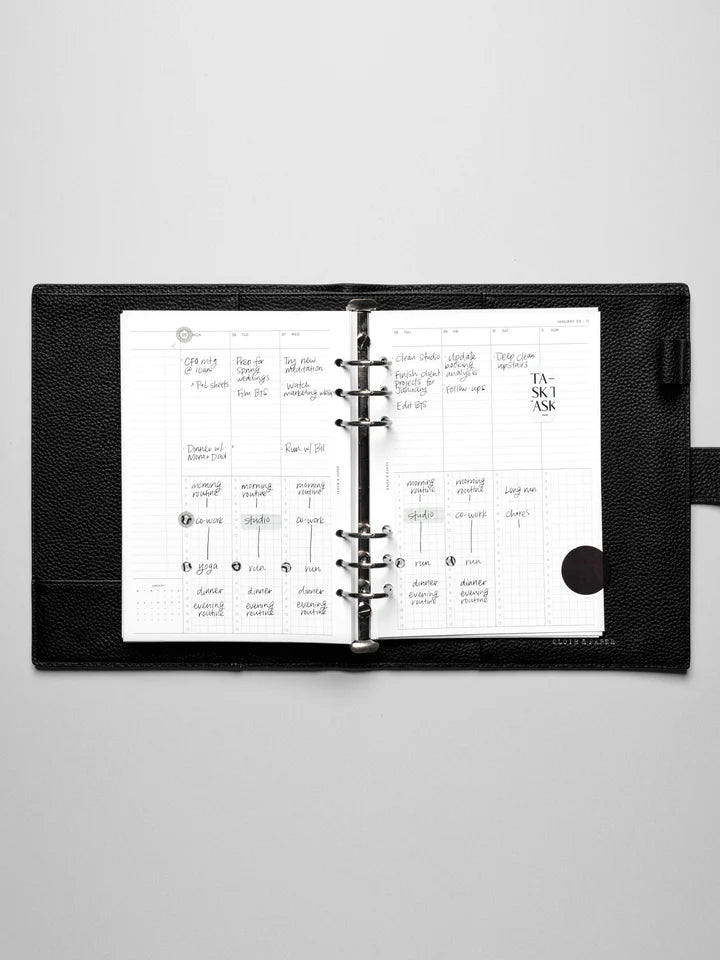2026 Dated Weekly Schedule Planner Inserts | Monday Start