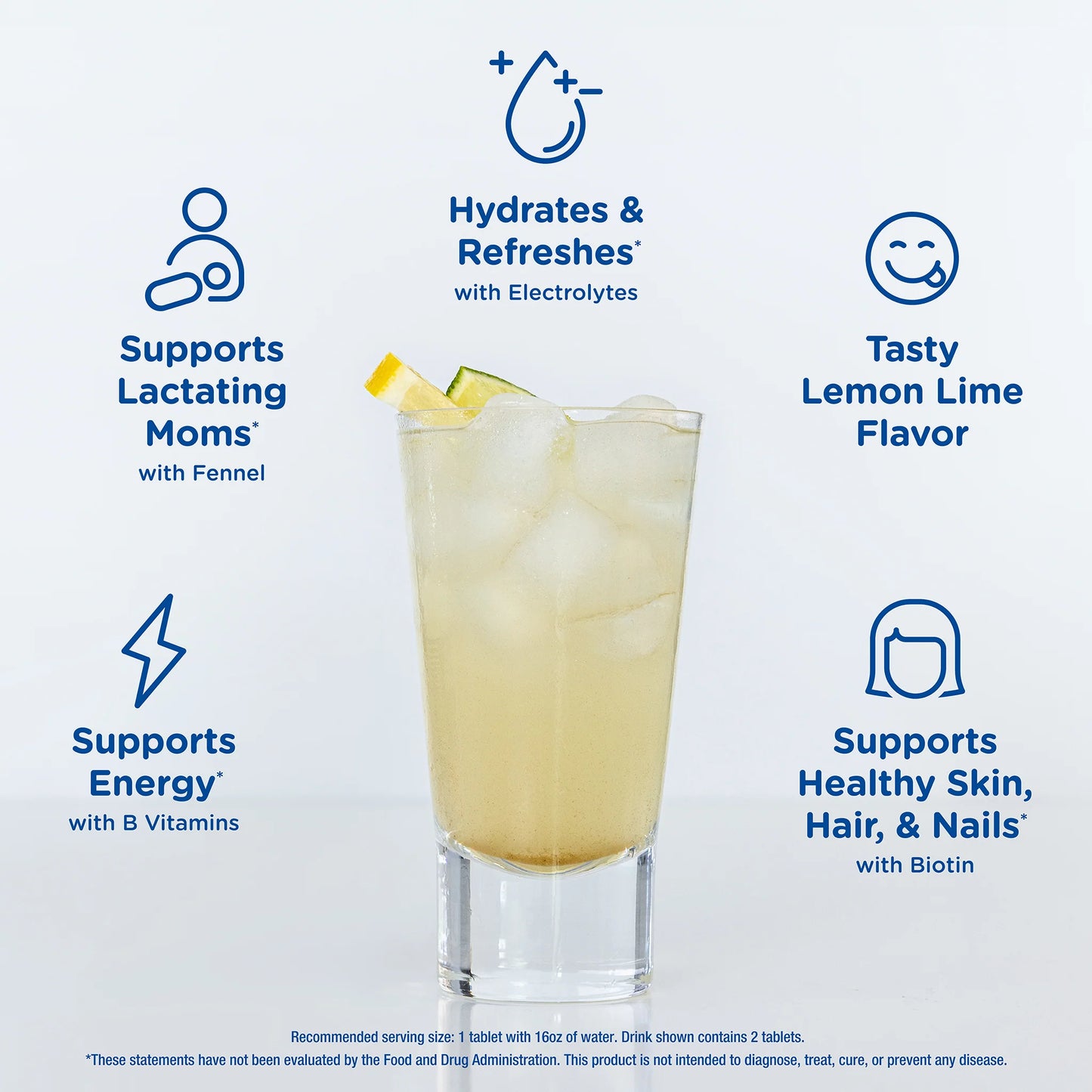Lactation Hydration Drink Tablets - Lemon Lime