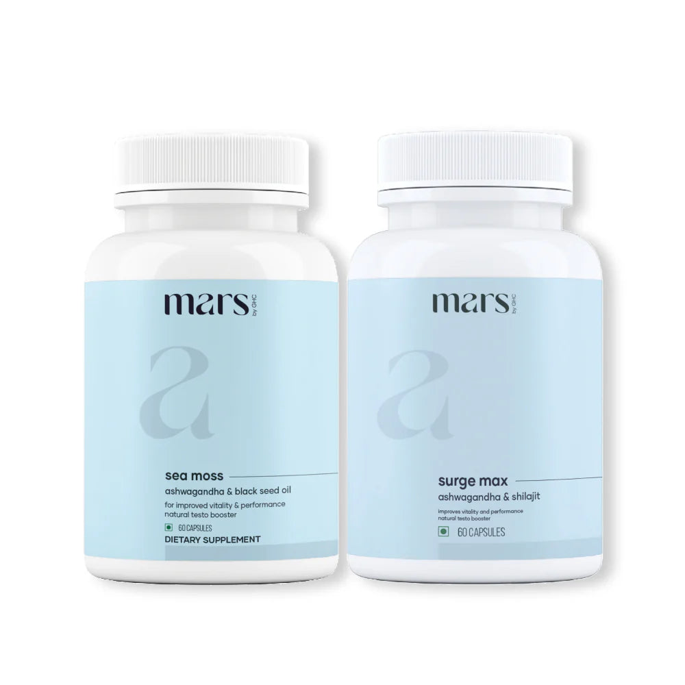 Power Surge Combo: Natural Ashwagandha & Natural Sea Moss Capsules