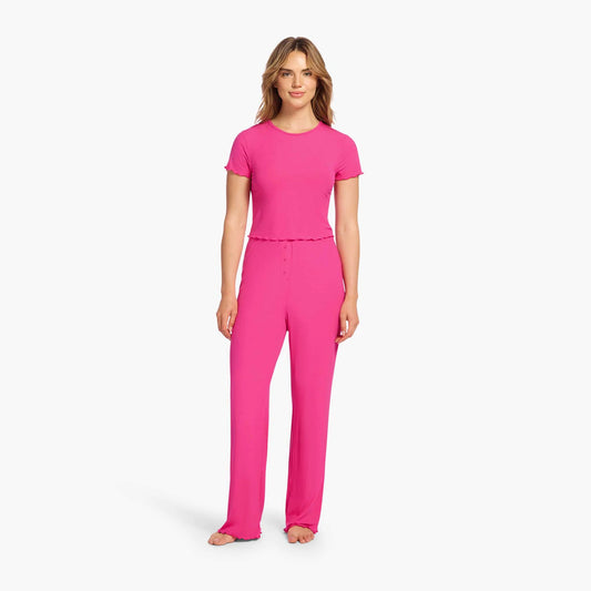 Mini Rib Pajama Set