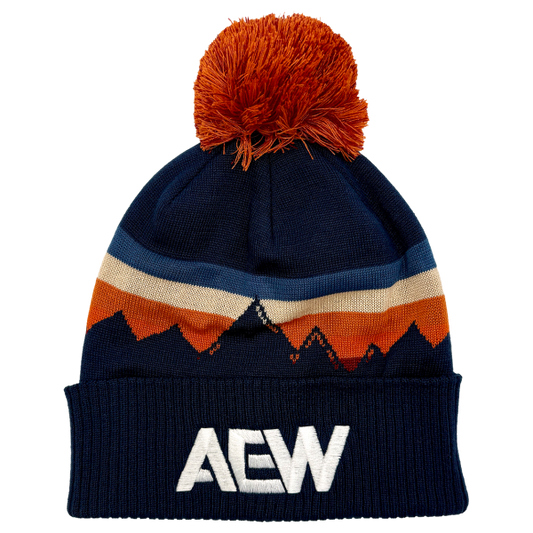 AEW Logo Embroidered Grand Recycled Beanie (Aspenglow)