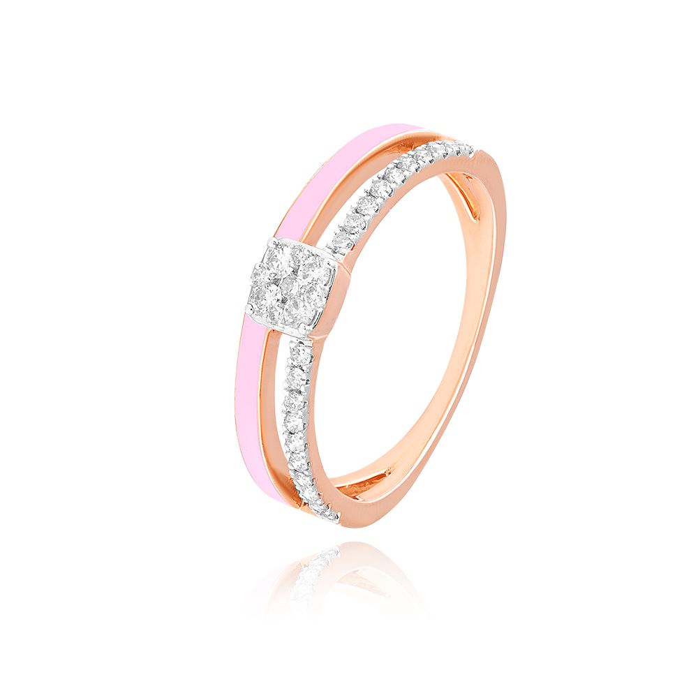 Playful Twist Diamond Ring
