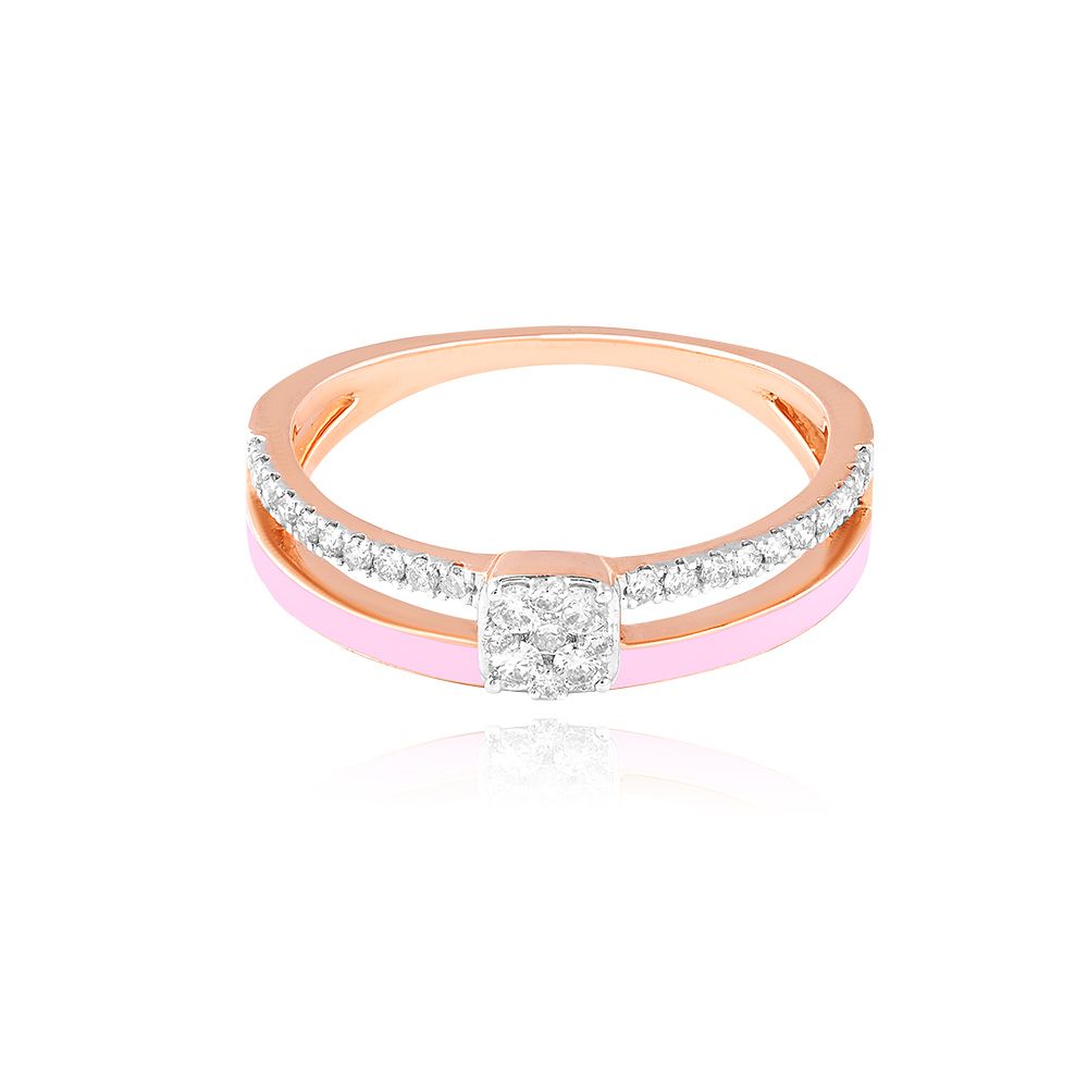Playful Twist Diamond Ring