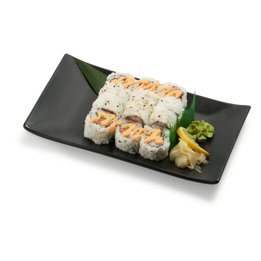 Sushi with Gusto Spicy Nama Salmon Sushi Roll With 12 Pieces