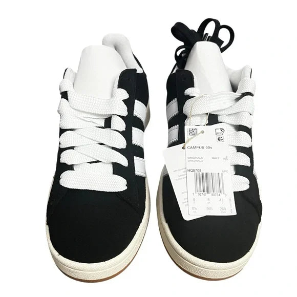 Adidas Campus 00s Black White Men’s 8.5 Women’s 9.5 Sneakers Shoes Y2K
