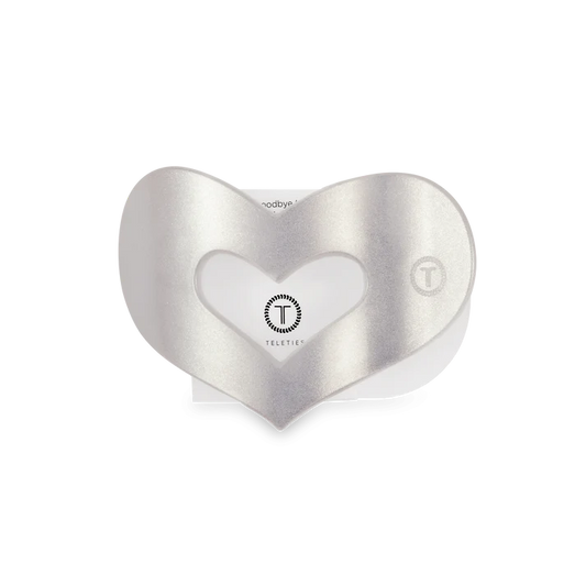 Mother of Pearl Heart Flat Clip