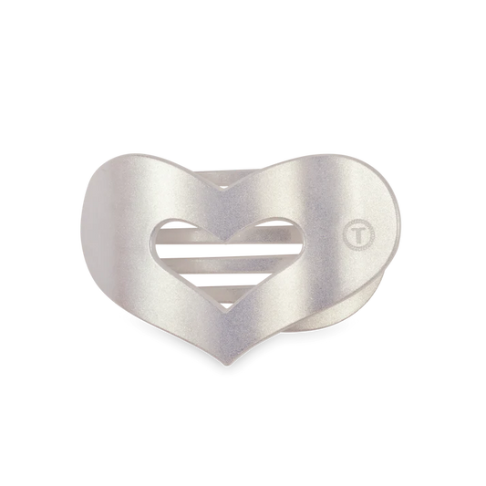Mother of Pearl Heart Flat Clip