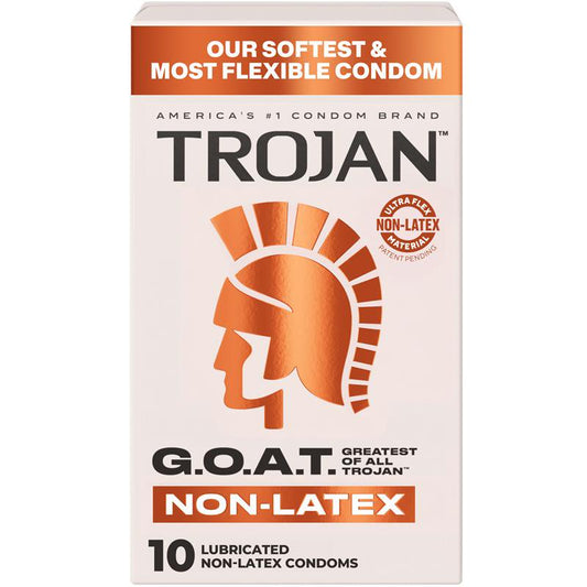TROJAN G.O.A.T. NON-LATEX LUBRICATED CONDOMS